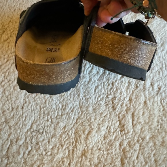 Birkenstock Boston Clogs 38 Narrow Navy Suede - Picture 4 of 4